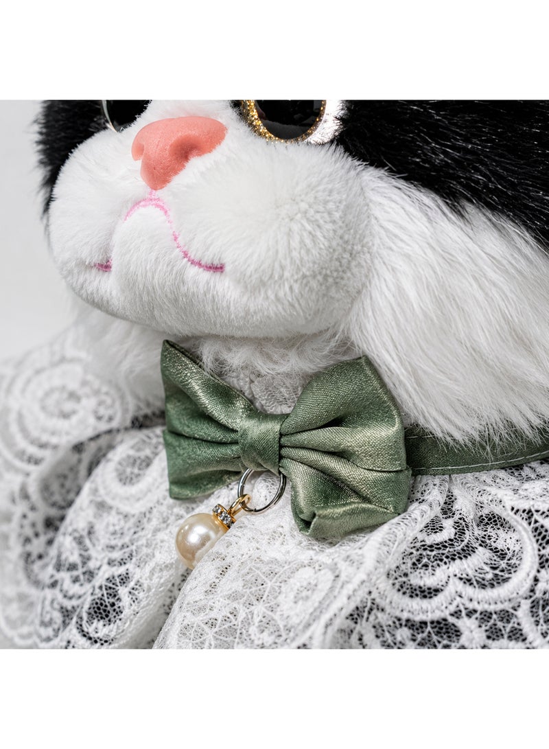 Kiddoz Realistic Cat Plush Backpack with Adjustable Straps & Zipper Closure - Black | Faux Fur Animal Backpack, Suitable for daily use and casual fashion, Travel, Cat Lovers, Birthday Gifts, New Year Gifts - Image 3