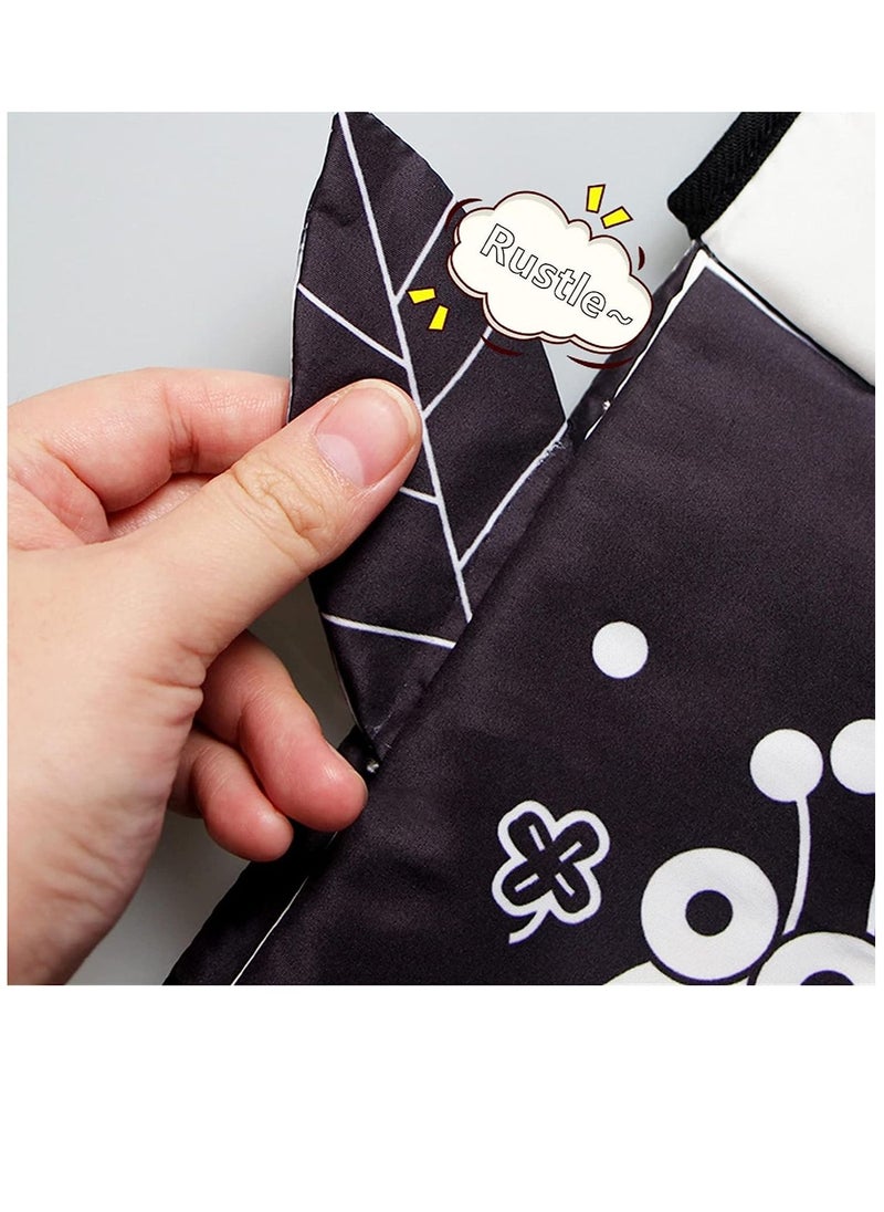 Soofam - Black and White Baby Toys for 0-6 Months, Infant Tummy-time Soft Crinkle Activity Book with Huge Baby Safe Mirror, 3D Activities Brain Development Toys(Black and White Infant Tummy Time) - Image 1
