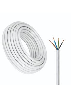 Duravel Duravel 4-Core Electrical Cable, White PVC Insulated Power Wire, Flexible Copper Conductors (4 CORE 50 METER, 1.5MM)  - Image 1