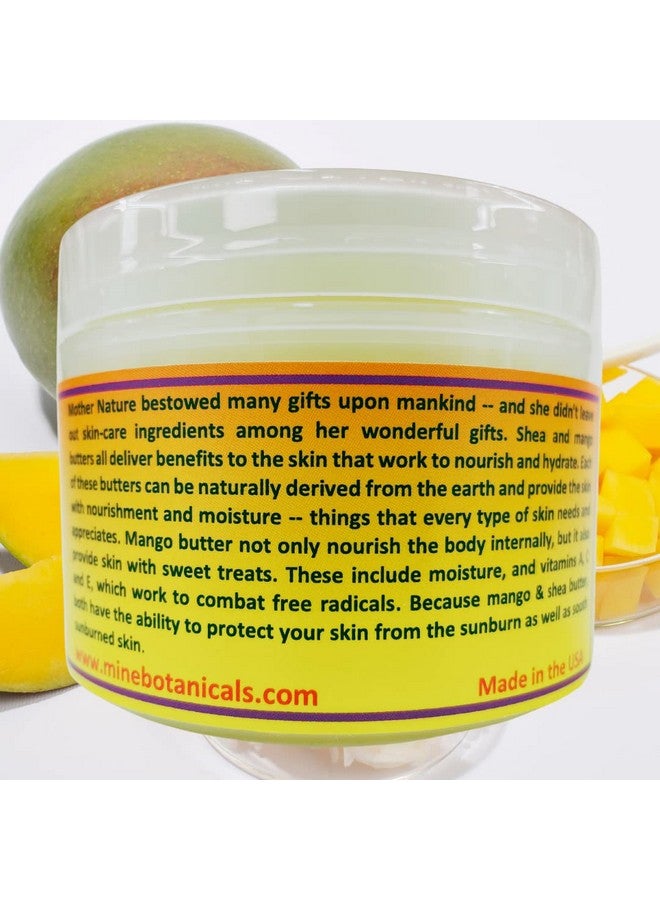 ماين بوتانيكالز زبدة الجسم المخفوقة من ماين بوتانيكالز مع زبدة المانجو 8 أونصة، مرطبة ومغذية - Image 3