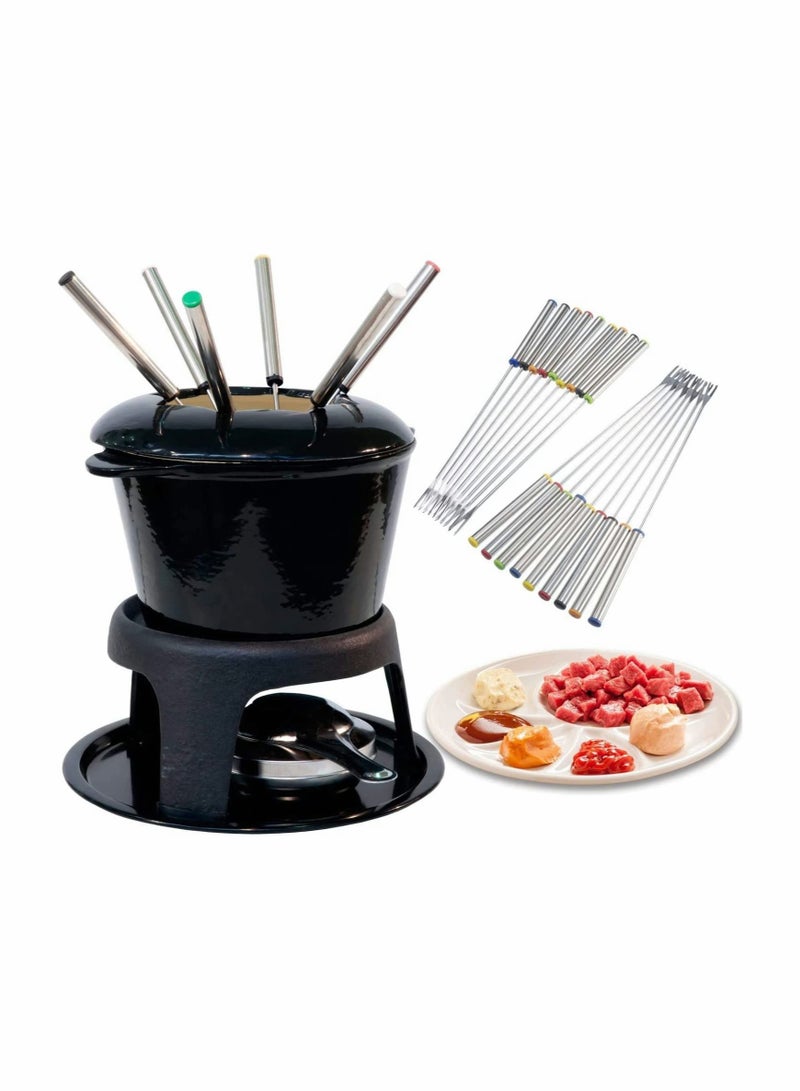 KASTWAVE Marshmallow Roasting Sticks Stainless Steel Fondue Forks with Heat Resistant Handle for Chocolate Fountain Cheese Fondue Set of 12 - Image 2