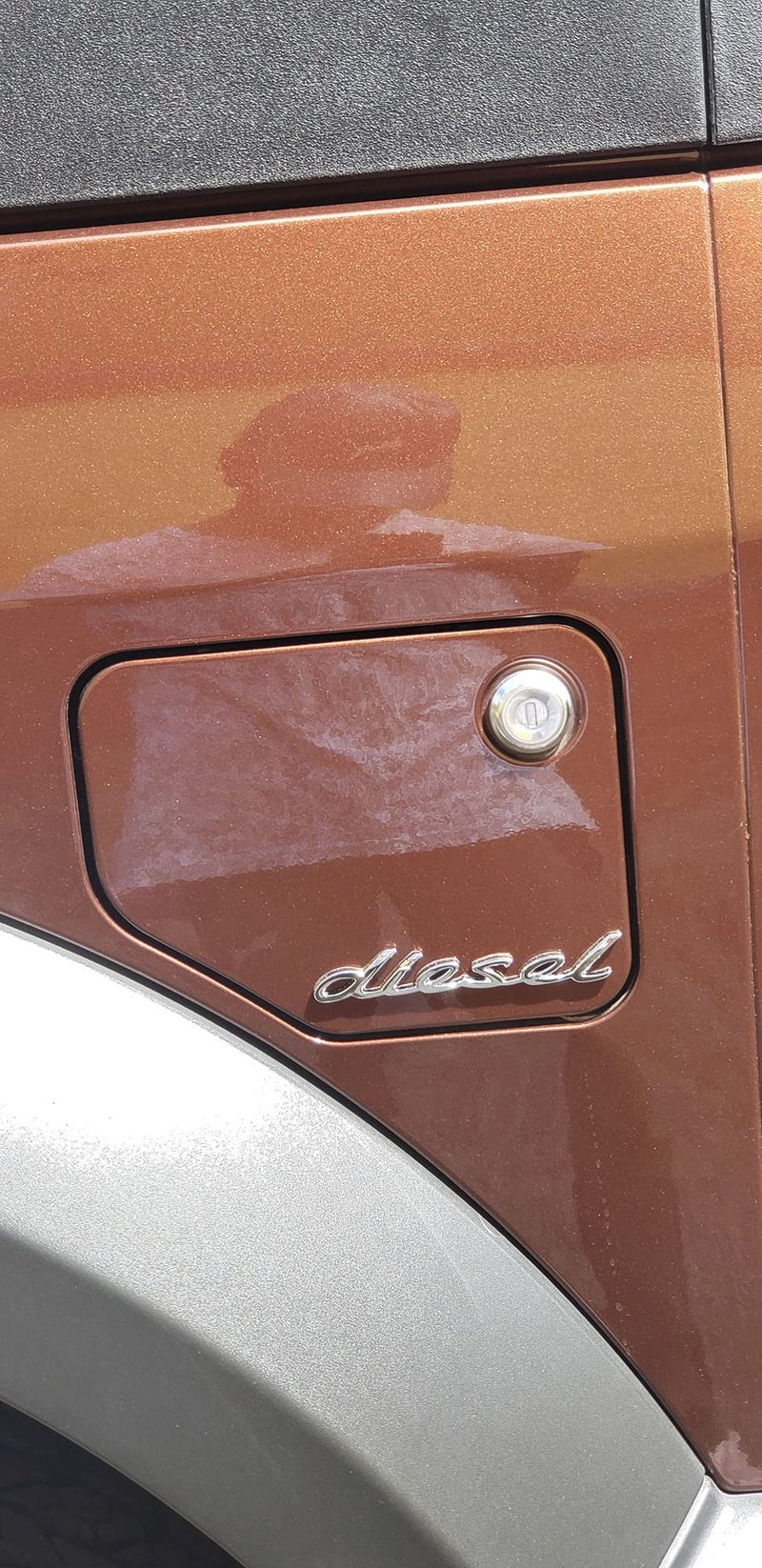 Incognito Diesel Emblem Sticker for Car Fuel Tank, Metal (Silver) - Image 5