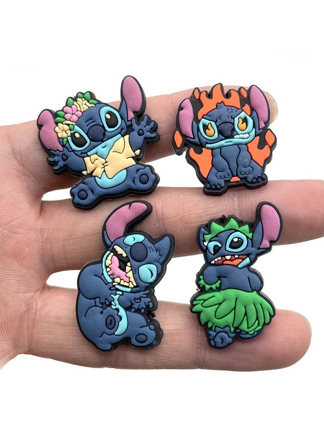 10 Pcs Crocs Shoe Decoration Charms Stitch Series Charms Shoes Charm for Daily Outfit Hole Shoe Accessories Cute Gift Shareable Shoe Decor for Kids Boys Girls Men Women Party Supplies - Image 4