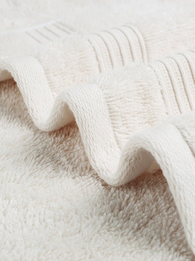 FIELDCREST 8-Piece Plain Towel Pack Of Wash Cloth 33X33Cm 500 Gsm White Sand - Image 2