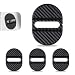 Zikefest Car Door Latches Cover Carbon Fiber Silicone Car Door Latch Covers Automotive Door Lock Protection Decoration Accessories Universal for Most Cars Black - Image 2