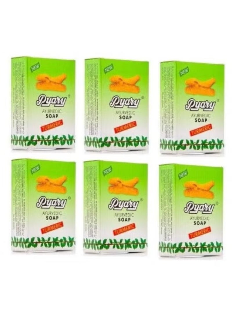 Pyary - 6-Piece Turmeric Ayurvedic Turmeric Soap - Image 1