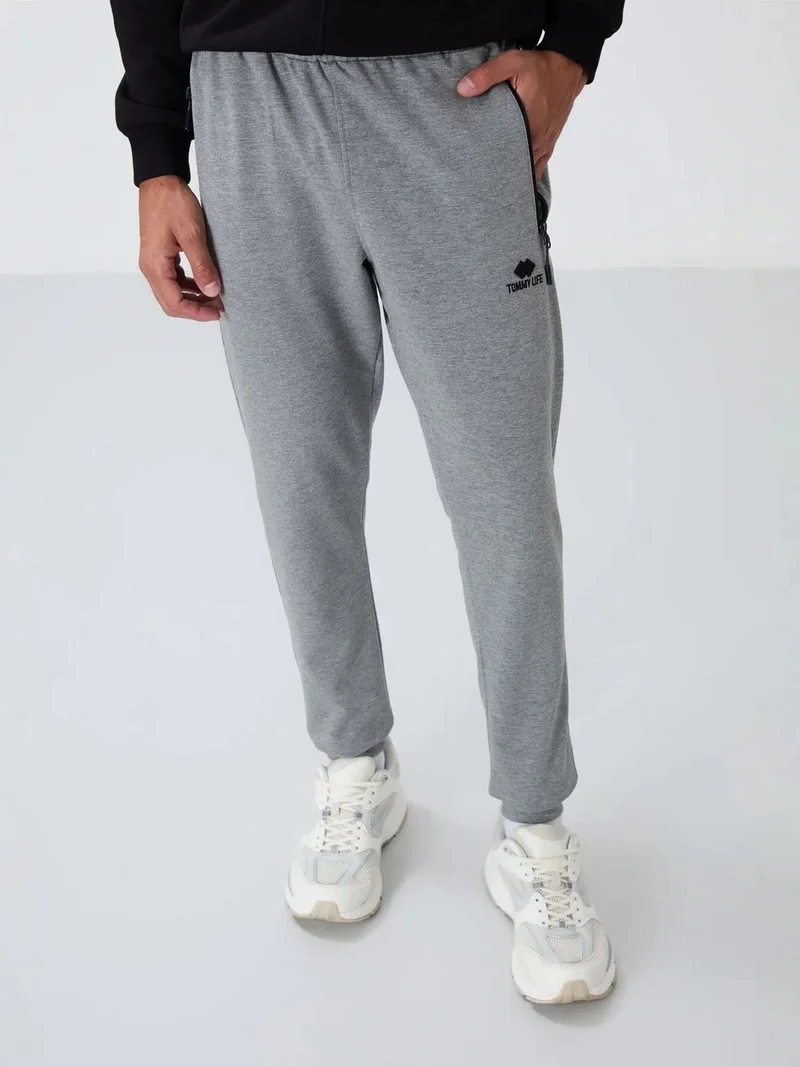 تومي لايف TOMMY Men's Jogger Sweatpants With Zip Pocket