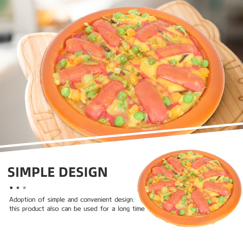 Artificial Pizza Fake Pizza Model Restaurant Pizza Prop Pretend Play Food Prop - Image 3