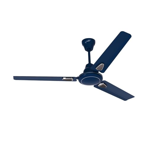 V-Guard Windle Deco Bz Modern Ceiling Fan For Home| BEE 1 Star Rating | High Speed Fan | Exquisite Detailing For Elevated Charm | Glossy Finish | Admiral Blue | 1.2 meters - Image 1