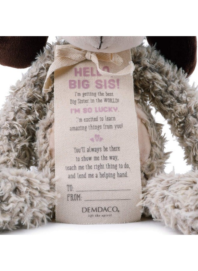 DEMDACO Big Sister Puppy Soft Brown 13 inch Plush Material Stuffed Animal Figure Toy - Image 2