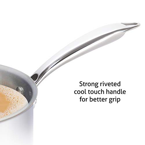 Alda Vitale Tri-Ply Stainless Steel Tea Pan (Stainless Steel, 16 cm, 1.4 LTR) - Image 3