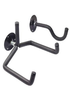 Mike Music Guitar Wall Mount Acoustic/Electric/Classical Guitar, Ukulele, Banjo and Mandolin Wall Hanger Slat Wall Horizontal Guitar Holder Bass Stand Rack Hook  - Image 2