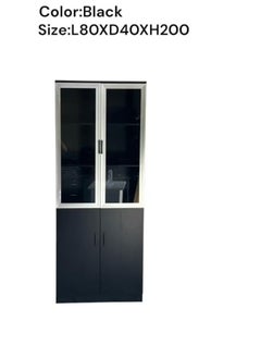 Galaxy Design Galaxy Design Modern 4 Door Wooden File Cabinet & Book Shelf Glass, GDF-SBF-2D-AF  - Image 2