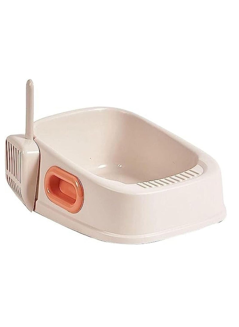 صينية فضلات القطط مع ملعقة فضلات لتنظيف حوض الاستحمام ومرحاض عميق للقطط الصغيرة - Image 1