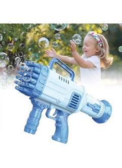 Manos Upgrade 32 Hole Bubble Blaster Toy, Pink and Blue, Set of 1 Water Gun I Bubble Gun Toy Toy for Kids 