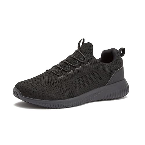 Avia Anchor SR Mesh Slip On Black Non Slip Shoes for Men, Water Resistant Mens Work Shoes & Restaurant or Food Service Sneakers, Comfortable Slip Resistant Work Shoes Men - Black, 8.5 Wide - Image 1