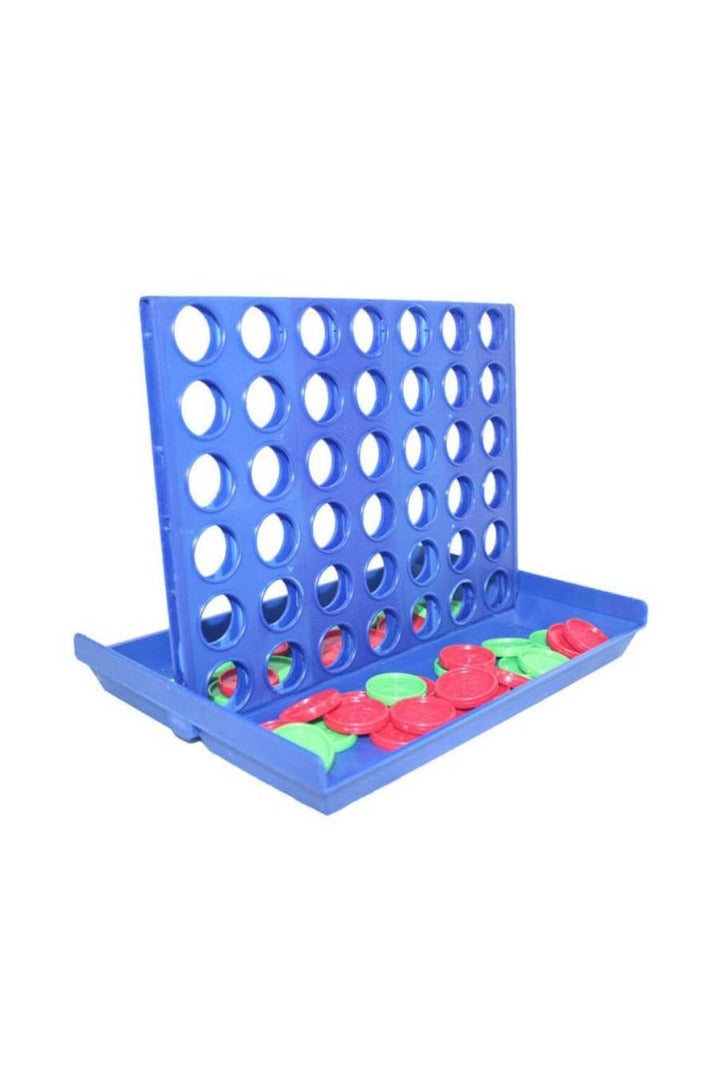 Four-In-A-Row Connect 4 In a Row Plastic Indoor table Game Party Toy For Kids - Image 1