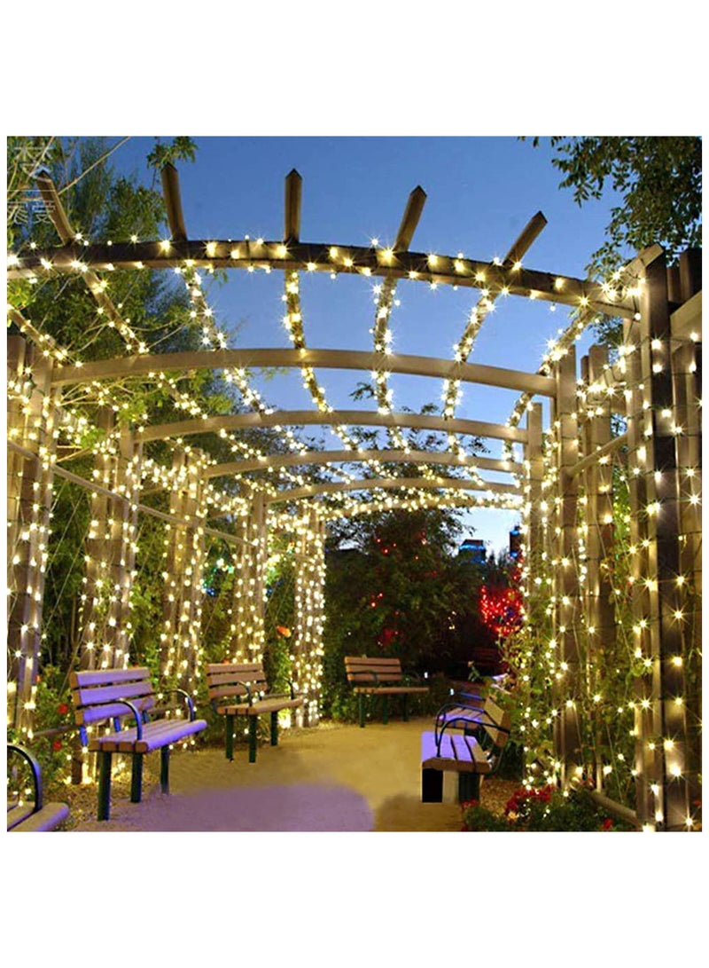 20ft Solar Powered Outdoor String Lights 30 LED Crystal Balls Waterproof for Garden Patio and Party Decorations Warm White Light - Image 3