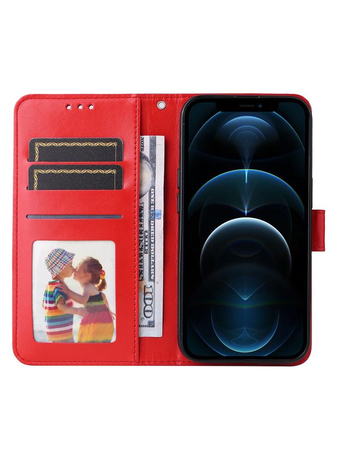 اس-توب جراب لهاتف iPhone 12 / 12 Pro مصنوع من جلد عباد الشمس المنقوش - Image 3