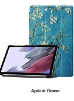 Applicable To Samsung Tab A8 SM-X200 X205 Tablet Protective Case A7 Tri-fold S9FE/S6lite Casco-Color:Apricot Flower-Applicable Model:Samsung Tab A8 SM-X200 X205