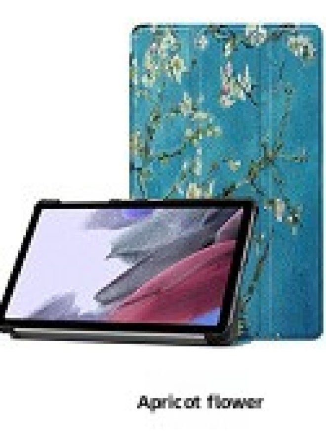 Generic - Applicable To Samsung Tab A8 SM-X200 X205 Tablet Protective Case A7 Tri-fold S9FE/S6lite Casco-Color:Apricot Flower-Applicable Model:Samsung Tab A8 SM-X200 X205 - Image 1