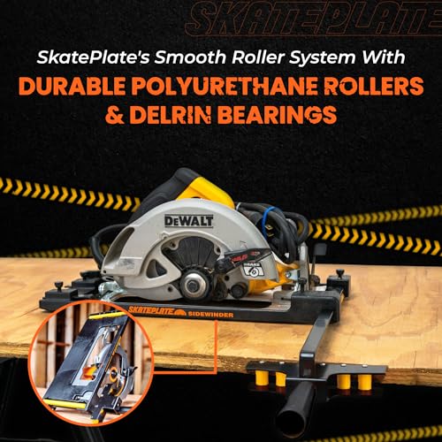 SkatePlate Rolling Accessory and Cutting Guide for Right Blade Circular Saws - Image 5