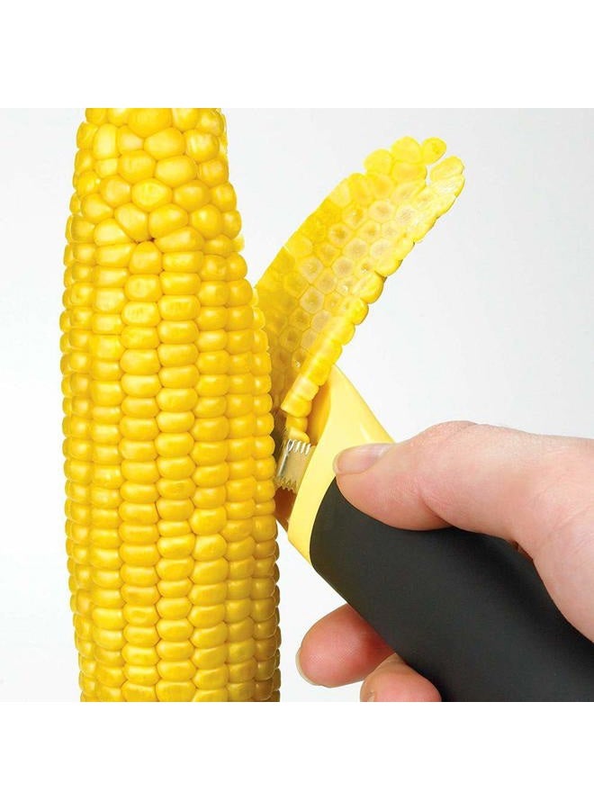 YUESUO Good Grips Corn Peeler, Corn Stripper Knife, Kitchen Corn Cob Remover Serrated Vertical Blade Remover - Image 2