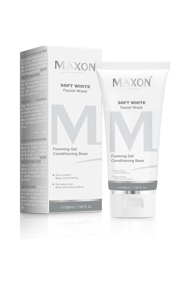 MAX-ON Soft Facial Wash – Low Foaming, Deep Cleansing & Hydrating Face Wash | Gentle Exfoliation for All Skin Types | 150ml - Image 1