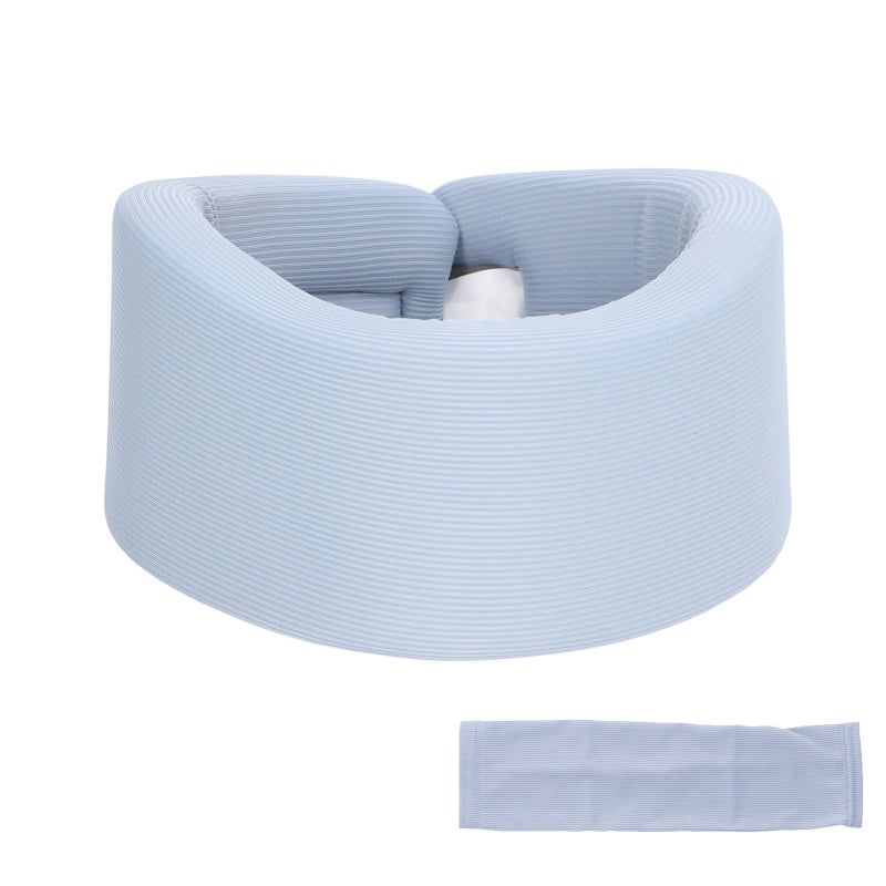 Neck Brace: Size L Soft Breathable Sponge Cervical Collar Support - Ergonomic V-Shape Adjustable Neck Support for Sleeping, Working, Travel and Neck Pain Relief - Image 1