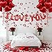 Baolaiballoon I Love You Balloons and Red Heart Balloons with Heart Hanging Decor for Valentine Decorations Proposal Wedding Party Supplies - Image 4