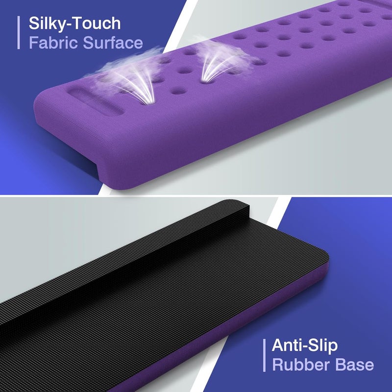 Retuhapy L-Shaped Desk Edge Cushion, 2 PCS Elbow Rest for Desk with Ergonomic Support, Memory Foam Elbow Pad & Arm Rest for Palm, Wrist & Forearm, Non-Slip & Separate Design, Office & Home, Purple - Image 4