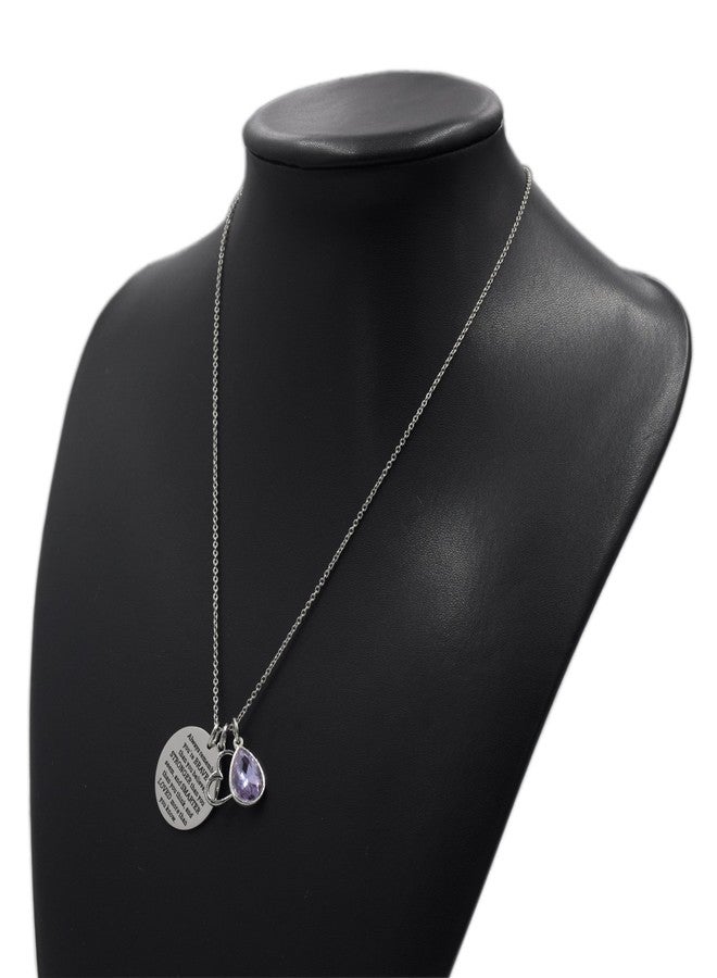 LParkin You Are Braver Than You Believe Awareness Necklace Birthstone Graduation Gift Best Friend Encouragement Gifts … - Image 5