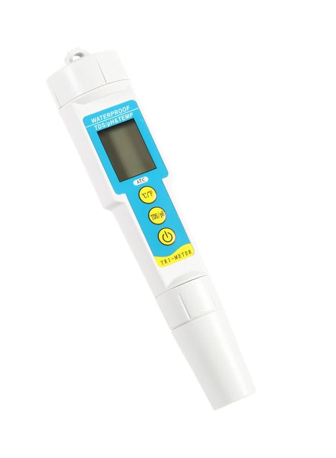 3-In-1 Multi-Parameter Water Quality Tester White/Blue