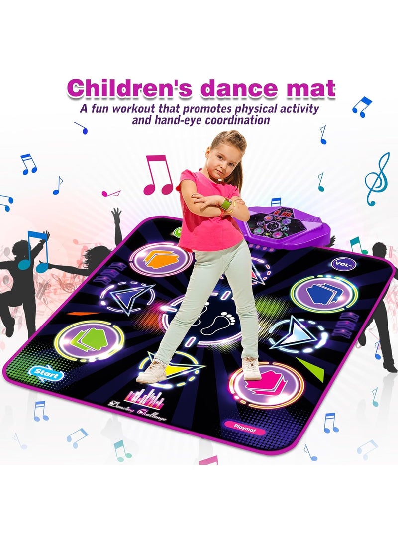 Altheqa Dance Mat for Kids, Adjustable Volume, Built-in Music, 5 Game Modes, Dancing Game Pad for 3 4 5 6 7 8+ Year Old Girls Boys, Dance Toys Gifts, Perfect Xmas Birthday Gift - Image 5