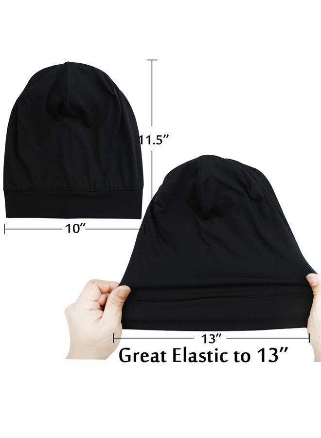 FocusCare Satin Cap 100% Mulberry Silk Lined Sleeping Hats for Natural Hair - Image 3