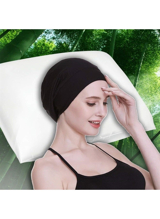 FocusCare Satin Cap 100% Mulberry Silk Lined Sleeping Hats for Natural Hair - Image 4