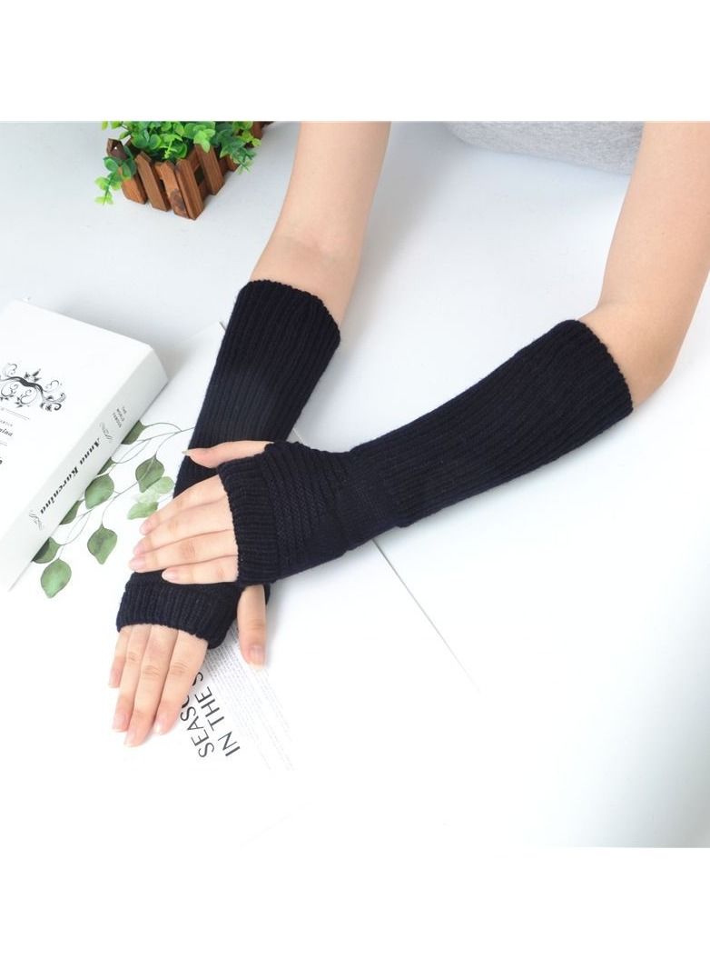 Loquat Fingerless Cotton Polyester Gloves Sleeves 