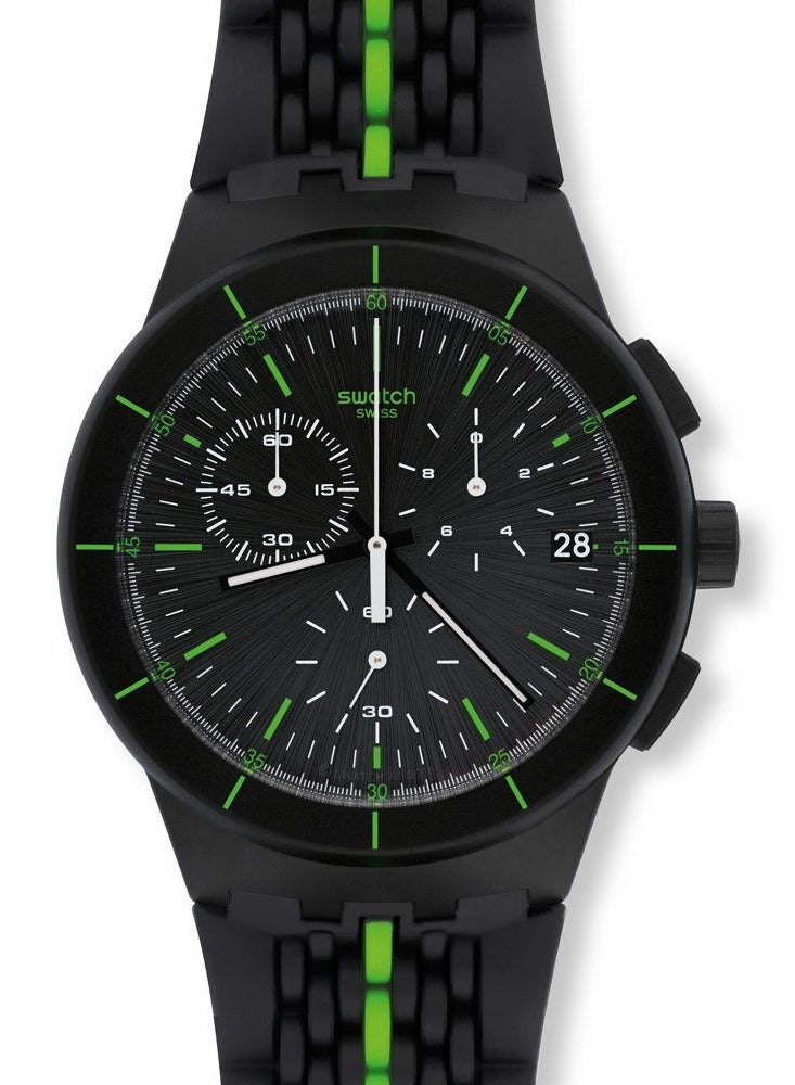 Swatch Unisex Laser Track Quartz Movement Water Resistant Wrist Watch - 41 Mm - Image 1