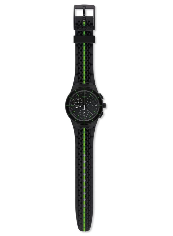 Swatch Unisex Laser Track Quartz Movement Water Resistant Wrist Watch - 41 Mm - Image 2