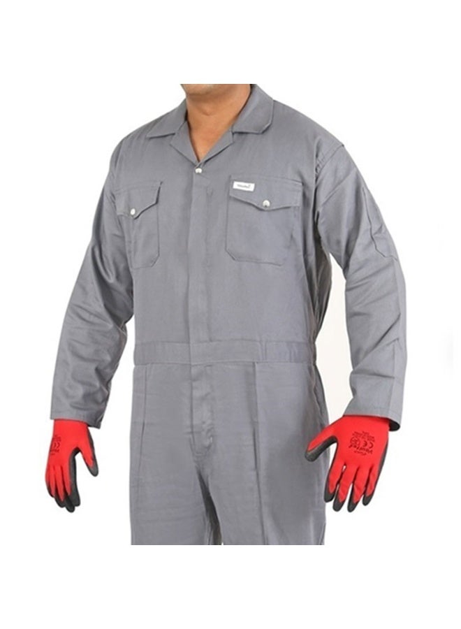 Vaultex FBI 200GSM Cotton Coverall, Grey, Medium - Image 2