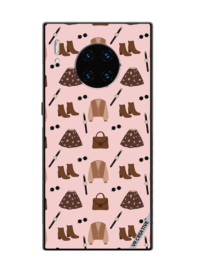 VR CREATIVE Protective Case Cover For Huawei Mate 30 Pro Outfit Vintage Vector 2 Design Multicolour - Image 1
