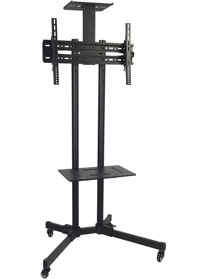 GENNEXT Universal TV Floor Stand for 32 inches to 75 inches Black - Image 1