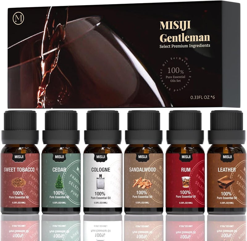 MISIJI Essential Oils Set-Essential Oils for Diffuser for Home, Diffuser Oils Scents for Aromatherapy,Laundry,Candle&Soap Making,Humidifiers 6 X 10ML - Image 1
