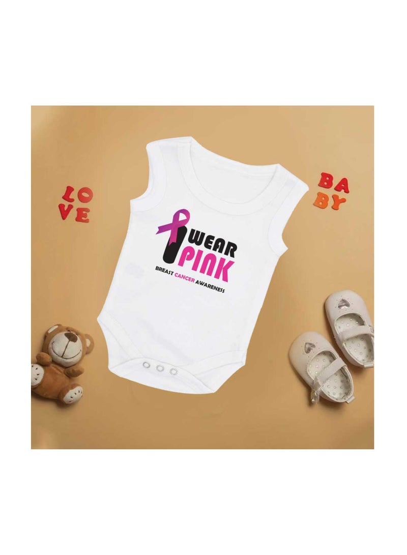 PRINTSHOP4ME PinkCancer Awareness Baby Romper – Soft Cotton Sleeveless Bodysuits for Newborns, Infants, and Toddlers – Unisex Baby Onesies for Boys and Girls - Image 3
