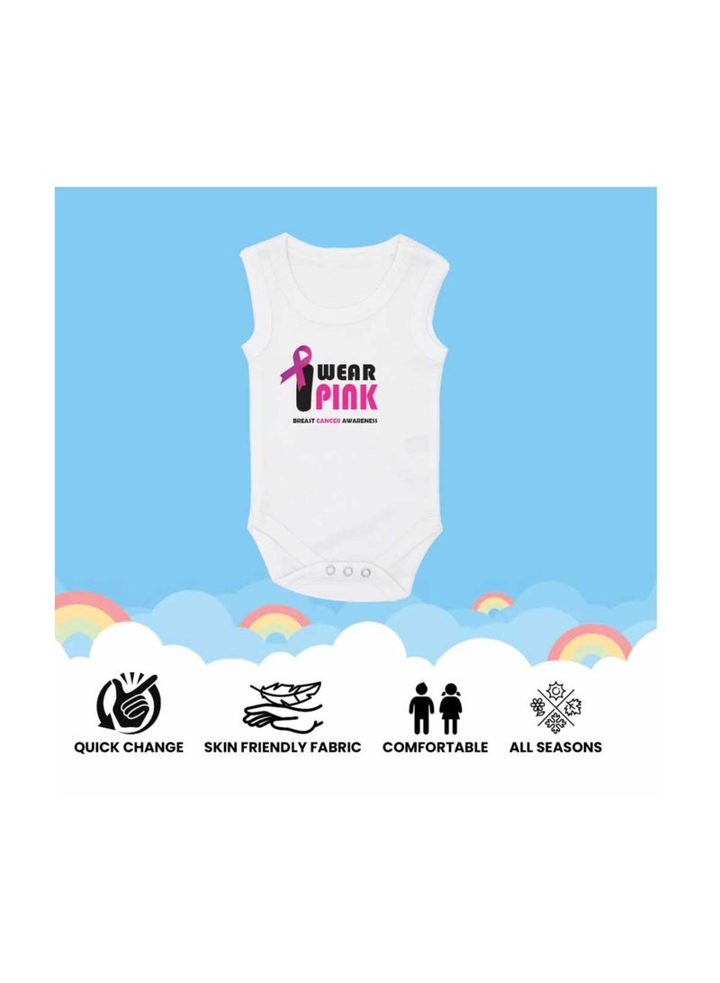 PRINTSHOP4ME PinkCancer Awareness Baby Romper – Soft Cotton Sleeveless Bodysuits for Newborns, Infants, and Toddlers – Unisex Baby Onesies for Boys and Girls - Image 5