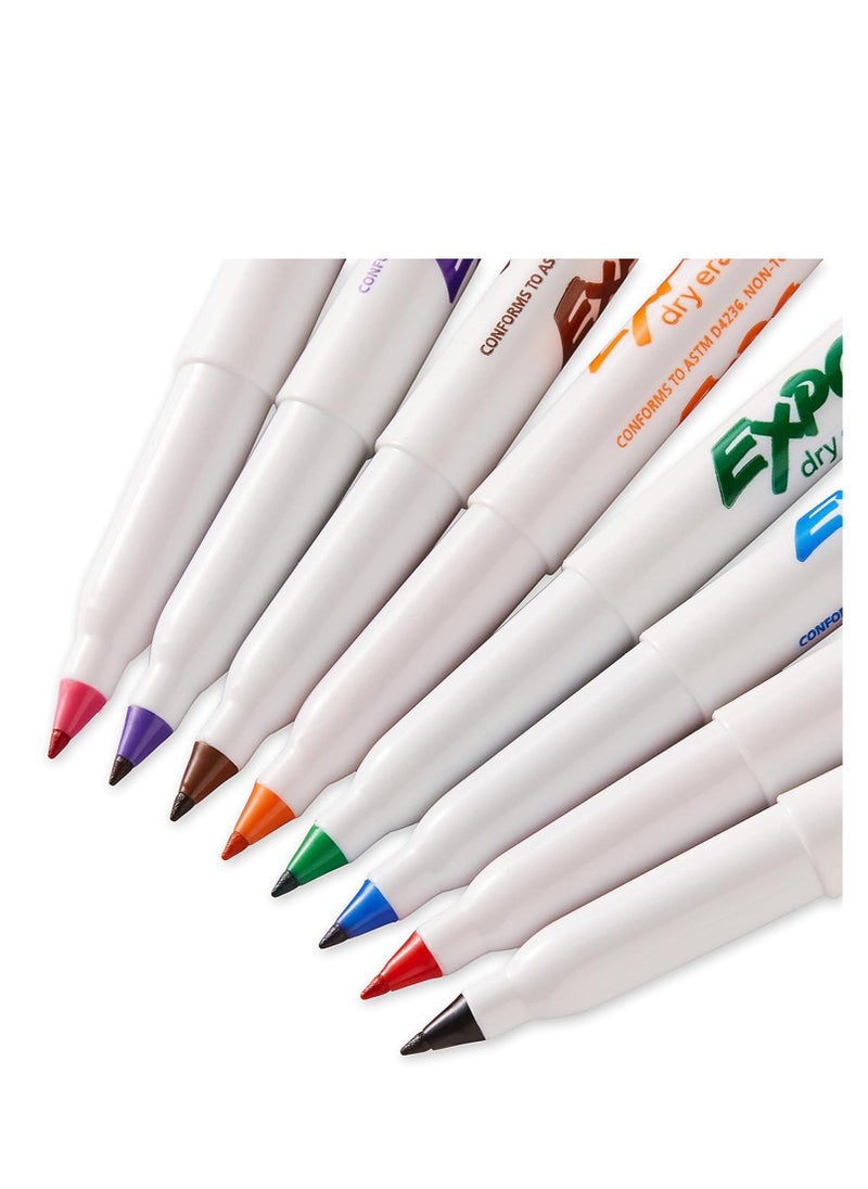 Expo EXPO Low Odor Dry Erase Markers, Ultra-Fine Tip, Assorted Colors, 8 Count  - Image 3