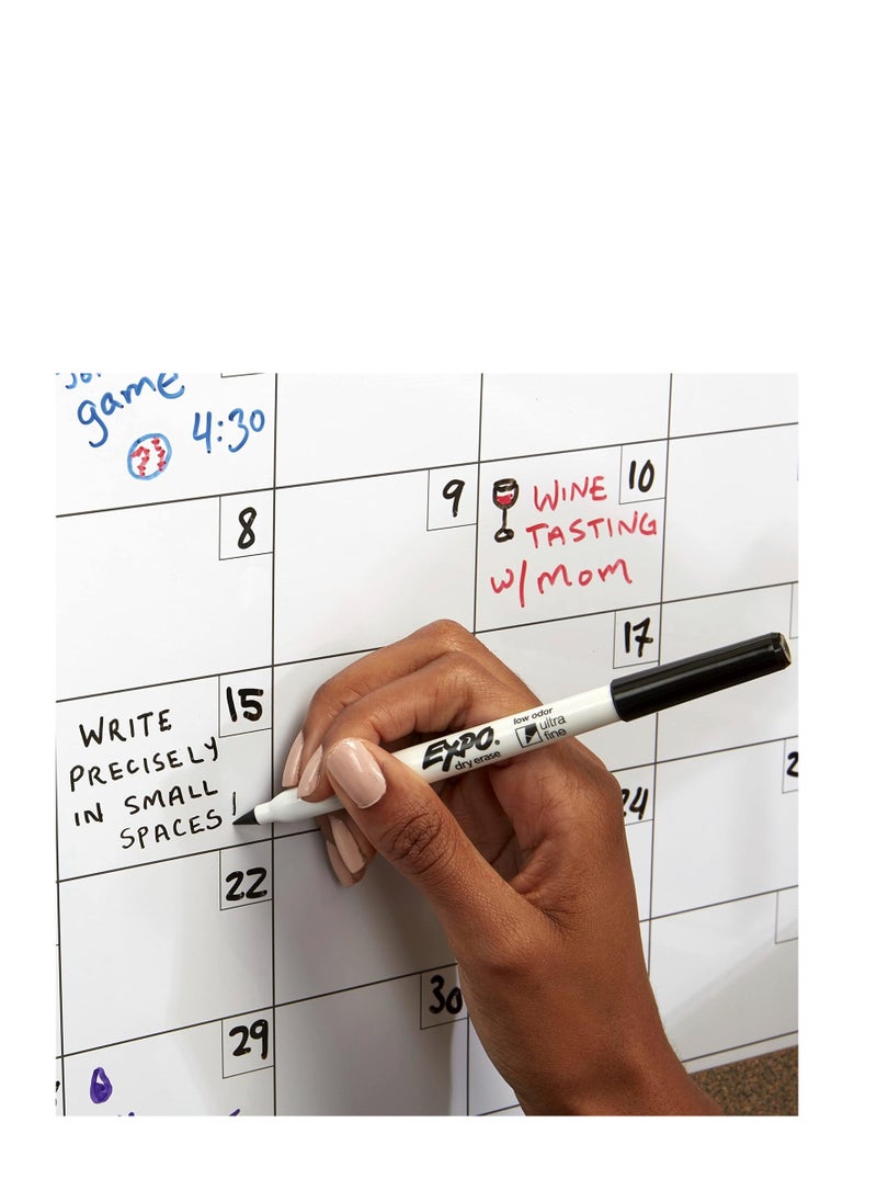 Expo EXPO Low Odor Dry Erase Markers, Ultra-Fine Tip, Assorted Colors, 8 Count  - Image 4