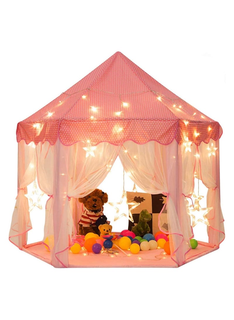 BLOOMING TIME Children's Indoor Hexagon Hexagonal Tent Baby Decoration Game House Princess Game Castle Tent Toy House - Image 2
