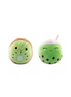 SQUISHMALLOWS - 5 INCH FLIP -A-MALLOWS - KACHINA_SEVDA - KIWI_GREEN BOBA
