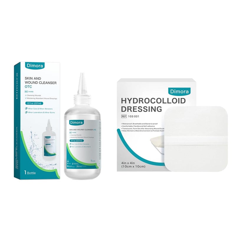 Dimora Hydrocolloid Wound Dressing Dimora Skin and Wound Cleanser - Image 1